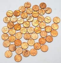 Group of 51 Lincoln Cents / Pennies 1959-1982 - £5.30 GBP