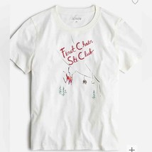 J. Crew Cream First Chair Ski Club Soft Jersey Tee X Large - £22.42 GBP