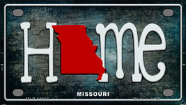 Missouri Home State Outline Novelty Mini Metal License Plate Tag - £11.81 GBP