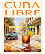 CUBA LIBRE COCKTAIL DRINK WALL ART  POSTER - CASSOLINO - KRUGERS POSTERS - €16,50 EUR+
