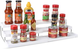 3-Tier Spice Rack Organizer Kitchen Shelf Countertop Pantry Rack Jars Bottle New - £16.17 GBP