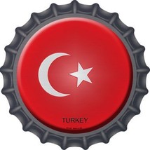 Turkey  Novelty Metal Bottle Cap BC-452 - £17.60 GBP