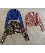 Shein Long Sleeve Crop Top Blouses Collared Sz Small XS - $17.82