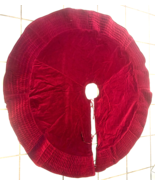 Velvet &amp; Satin Burgundy 60&quot; Christmas Tree Skirt - $14.85