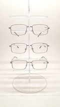 Reading Glasses +50 strength  Rectangular Retro Metal Frame Full Lens Unisex - £10.83 GBP