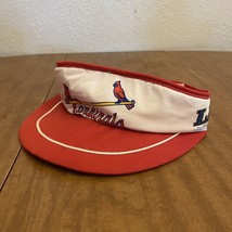 Vintage St Louis Cardinals Usa Made La Beer Adjustable Sun Visor Hat Cap 80s - £7.03 GBP