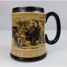 Vintage Dicken&#39;s Days 3.75&quot; x 2.5&quot; Coffee Cup Mug Made In Japan - £15.49 GBP