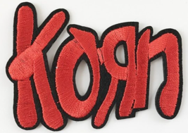 KORN Iron-On PATCH logo deftones limp bizkit slipknot metallica staind nu metal - £3.18 GBP