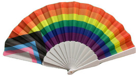 Transgender Pride Loud Cracking Fan Large 16 Inches Hand Fan - £14.70 GBP