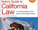Nolo&#39;s Guide to California Law Guerin J.D., Lisa and Gima Attorney, Patr... - £17.29 GBP