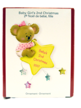 AMERICAN GREETINGS CARLTON CARDS BABY GIRL&#39;S 2ND CHRISTMAS ORNAMENT 2007... - £15.97 GBP