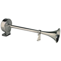 Schmitt Marine Deluxe All-Stainless Single Trumpet Horn - 24V - £90.32 GBP