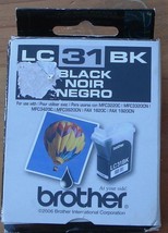 Brother LC31BK Black Ink Cartridge - Brand New In Package - Genuine Brother - £10.83 GBP