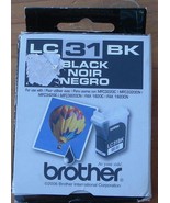 Brother LC31BK Black Ink Cartridge - BRAND NEW IN PACKAGE - GENUINE BROTHER - £10.89 GBP