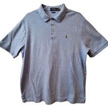 Polo Ralph Lauren Classic Fit Cotton Polo Golf Shirt Lt Blue Heather Sz ... - $30.10 CAD