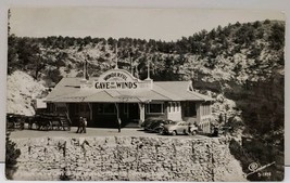 Manitou Springs Colorado Entrance Cave of the Winds RPPC Sangborn Postcard A18 - £5.86 GBP