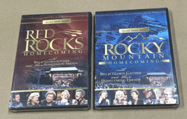 Red Rocks &amp; Rocky Mountain Homecoming DVD Lot Bill Gloria Gaither Gospel SEALED - $24.74