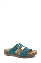 Dansko women&#39;s dayna sandals - medium in Teal Suede - $91.00