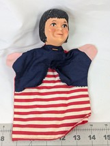 Vintage Bible Character Boy Hand Puppet Rubber Head Cloth Body 9.5 Inch - £11.18 GBP