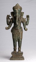 Ganesh - Antigüedad Khmer Estilo Standing Bronce Angkor Wat Estatua -59c... - $1,092.80