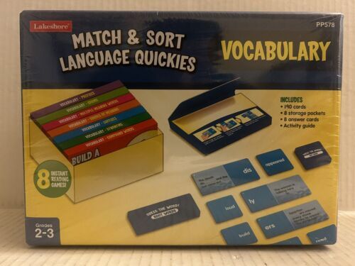 Primary image for Lakeshore Vocabulary 8 Games Match & Sort Language Quickies Grades 2-3 - PP578