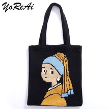 YoReAi Classical Girl Handbags Tote Bag Teen Women Fashion Vintage Retro Rural K - £31.27 GBP