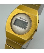 Vintage Microma Quartz Digital Watch Men Gold Tone Barrel ~ For Parts Re... - €32,63 EUR Vintage Microma Quartz Digital Watch Men Gold Tone Barrel ~ For Parts Re... - €32,63 EUR