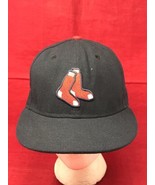 Boston Red Sox Socks Logo New Era Fitted 6 7/8 Baseball Hat - £19.09 GBP