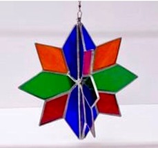 Stained Glass Twirler Rainbow  Mobile - $50.00