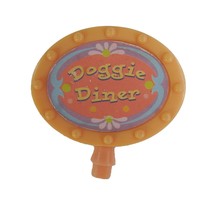 2004 Littlest Pet Shop Doggie Diner Sign Replacement Part LPS Hasbro Orange - $5.99