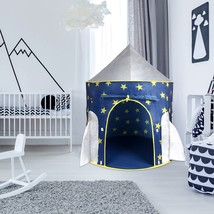 Kids Tent Rocket Spaceship, Kids Play Tent, Unicorn Tent for Boys &amp; Girls - Blue - £33.80 GBP