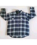 American Eagle Wool Blend Heavy Flannel Plaid Button Up Shirt Mens XL Na... - €16,29 EUR