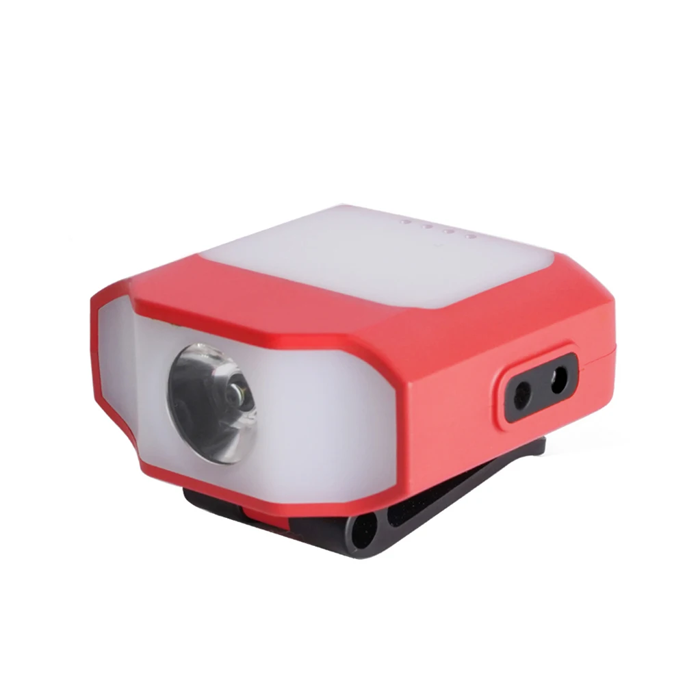 Portable Sensor Hat Clip Light Headlight 6 Modes Multifunctional COB LED USB Out - $142.37