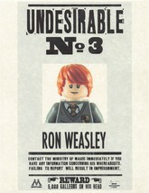 Ron Weasley Daily Prophet Undesirable Poster LEGO Minifigure Style  71043 - £2.37 GBP