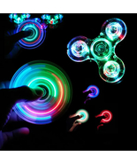 Luminous LED light Fidget Spinner Hand Top Spinners Glow in Dark Light E... - £7.83 GBP