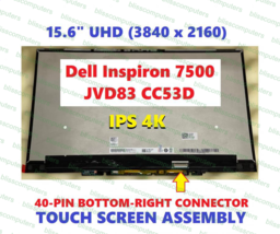 B156ZAT01.0 4K UHD LED LCD Touch Screen Assembly Dell Inspiron 15 7506 2-in-1 - £109.03 GBP