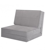 Convertible Lounger Folding Sofa Sleeper Bed-Gray - Color: Gray - €148,46 EUR