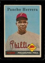 Vintage BASEBALL Card TOPPS 1958 #433 PANCHO HERRERA Philadelphia Phillies - £8.80 GBP