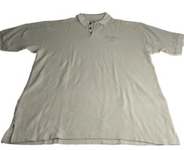 Tommy Bahama Polo Shirt Bungalow Classic 2004 Sarasota FL Men Size XL Beige - $18.70