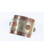 Ancien Large Turkmène Turkoman Cornaline Argent Cuivre Gp Manchette Brac... - €572,16 EUR