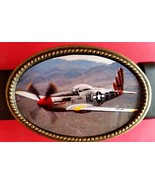 Fighter Planes of WWII - N. AMERICAN P-51 MUSTANG   Epoxy Photo Buckle -... - $24.24 CAD
