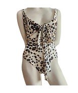 Aerie Animal Print Swimsuit Women Size Small Sexy One Piece Swimwear Tie... - $13.37