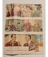 1948 Schlitz Beer Vintage Print Ad 1940s Friends Gathering Home Kitchen ... - £11.26 GBP