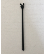 Vintage playboy black swizzle stick long cocktail drink stirrer movie ph... - $19.75