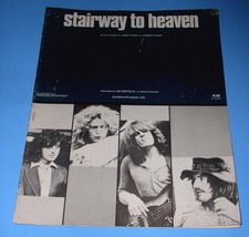 Led Zeppelin Sheet Music Stairway To Heaven Vintage 1972 Robert Plant Jimmy Page - $23.99