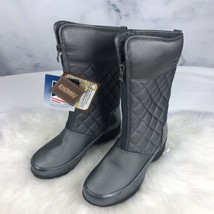 Khombu Waterproof Quilted Boots Womens Size 7 M Dark Gray - $37.36