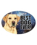 Yellow Labrador BEST DOG EVER! Oval 4"x6" Fridge Car Magnet Large Size USA Made - £4.69 GBP