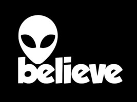 Aliens Believe Alien Et Ufo Vinyl Decal Car Truck Sticker Choose Size Color - £2.21 GBP+
