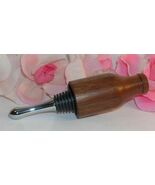 New Hand Crafted Turned Eastern Walnut Solid Wood Wine Bottle Stopper Gr... - $23.69 CAD