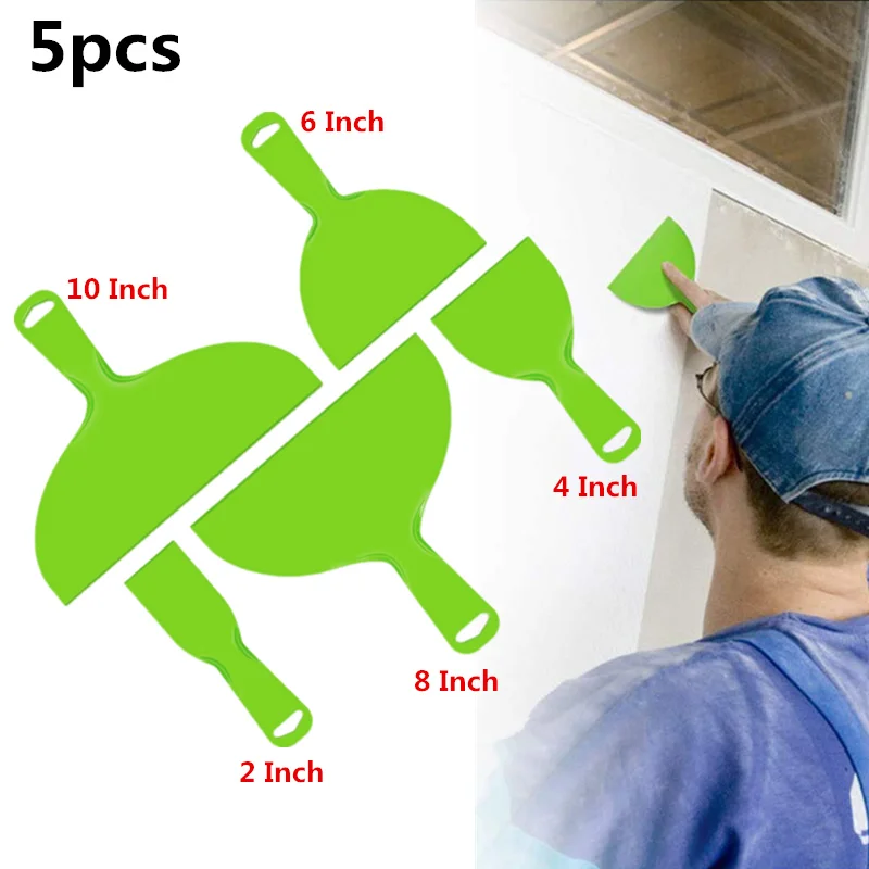 1/5Pcs Plastic Putty  Set Flexible Paint Scraper Tool for Decal Wallpape... - $1,720.28 MXN